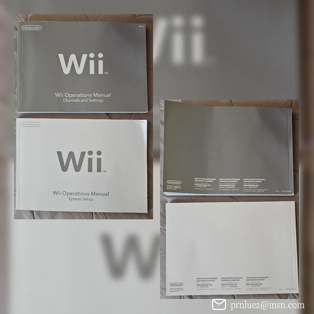 Nintendo Wii Model RVL-001 Bundle